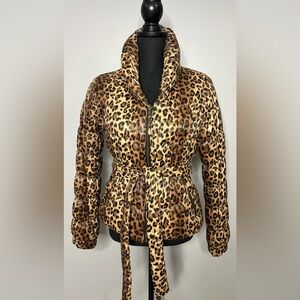 H&M Leopard Print Puffer Jacket